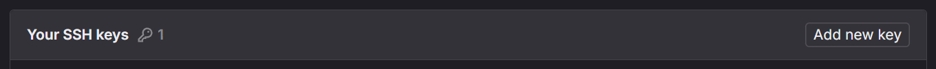 GitLab add new key button